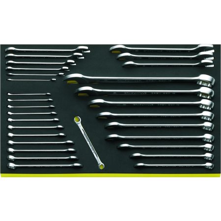 STAHLWILLE TOOLS Double open ended Wrenchs i.TCS inlay No.TCS 10+13+24/30 3/3-tray30-pcs. 96830605